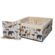 Igralište s lopticama 90 x 90 "Zoo Boucle" + jastuk Igralište s lopticama 90 x 90 "Zoo Boucle" + jastuk - 200